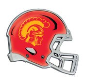 USC Trojans Cardinal Football Helmet Auto Emblem